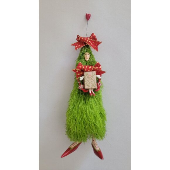 Dept 56  Patience Brewster Krinkles GIFT TREE Lady Figure 7" - Picture 1 of 7